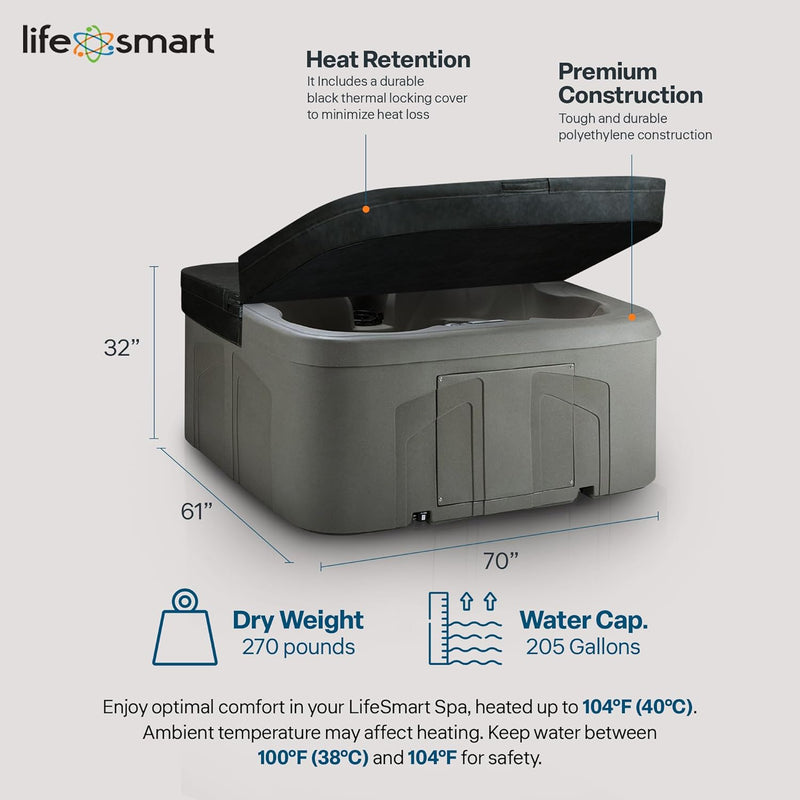 LifeSmart 4 Person Hot Tub