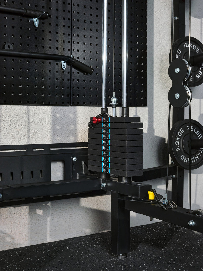 Major Fitness Lightning F35 Pro Wall Mounted Folding Power Rack All-In-One Home Gym