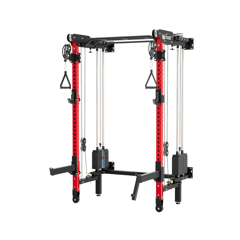 Major Fitness Lightning F35 Pro Wall Mounted Folding Power Rack All-In-One Home Gym