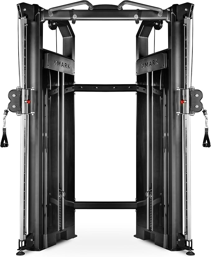 XMARK Functional Trainer with Dual Weight Stacks, All-in-One Cable Machine